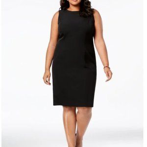 Club Monaco Sleeveless Cut Out Black Midi Dress, Small